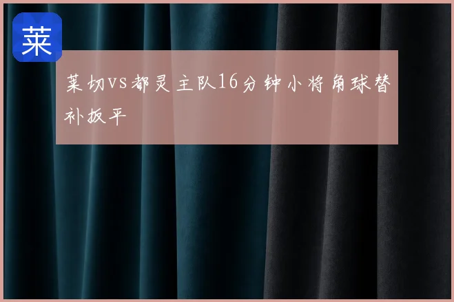 莱切vs都灵主队16分钟小将角球替补扳平